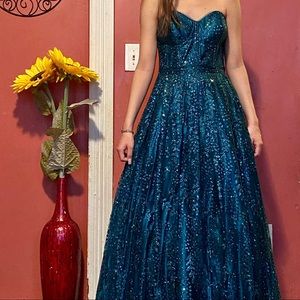 Formal Teal Gown